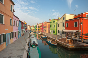Fototapeta na wymiar view from the Burano island, Venice