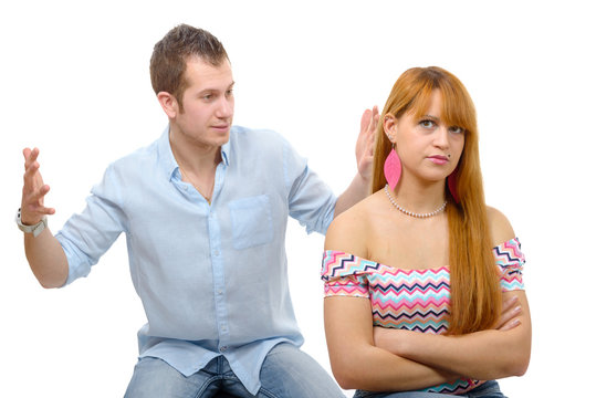 couple have an argument because of relationship crisis