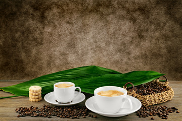 caffè espresso cappuccino e pasticcini