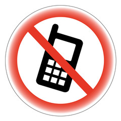 zakaz używania telefonu  - obrazy, fototapety, plakaty