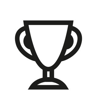 Vector simple trophy cup icon