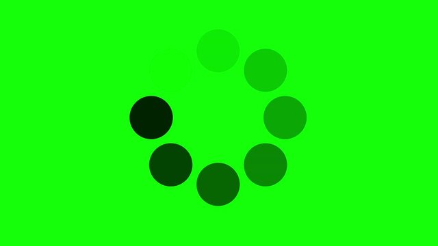 Progress loading bar UI indicator. Loading Circle. Download progress, preloader animation web design template, interface upload. Animation of UI element in 4K. Chroma key green screen.