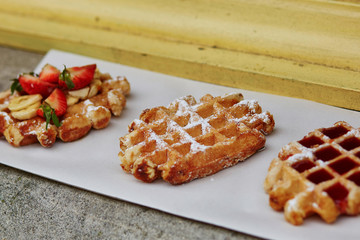 Typical belgian waffles