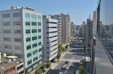 東京 ビル街情景（馬喰町）