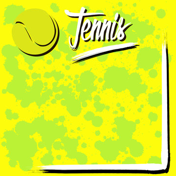 Background with tennis