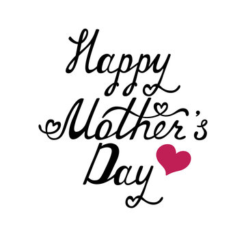 Mother's Day typographical background.