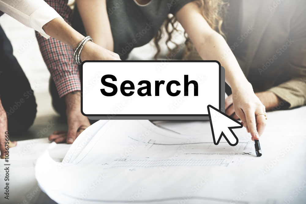 Poster search searching finding looking optimisation concept