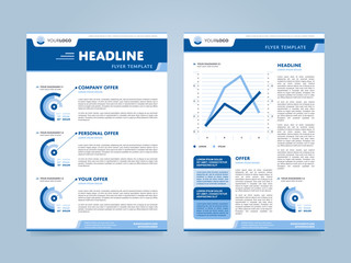 Brochure design template, business layout, vector illustration.