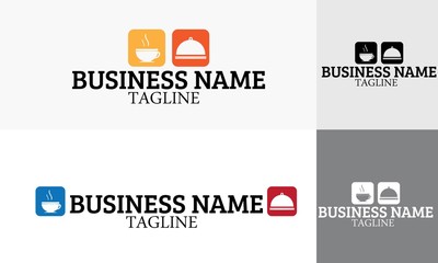 food vector logo and restaurant business