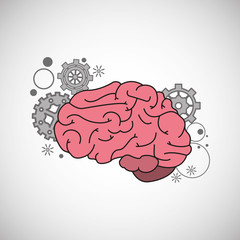 Think different design over white background