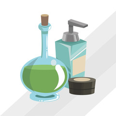 Flat illustration of spa center design