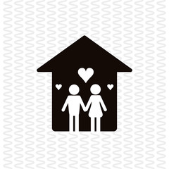 Flat illustration of family design