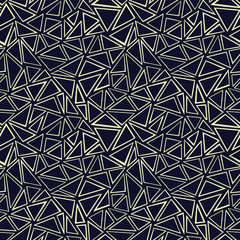Pattern with black hand drawn triangles on dark background.