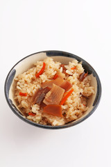 おいしそうな炊き込みご飯
