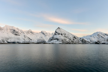 Fototapeta na wymiar Fredvang Bridges - Lofoten Islands, Norway