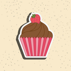 delicious cupcake design 