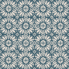 Fototapeta premium Seamless worn out antique background 236_cross round flower