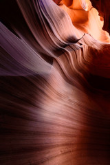Beautiful sand rock cave by water erosion