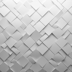 Geometric white abstract polygons, as tile wall - 108684649