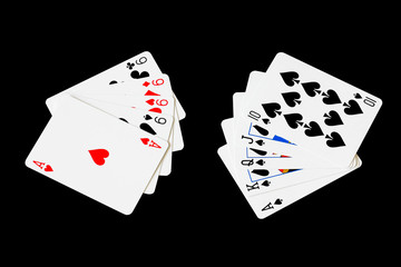 Obraz premium Nine Four vs Royal Flush