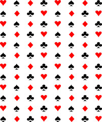 Suit playing card symbols pattern