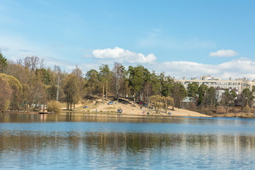 Obraz premium View of Upper Lake Suzdal. Saint-Petersburg, Russia. 