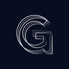 initial letter g abstract