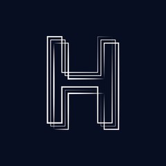 initial letter h abstract
