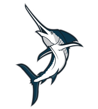 recommend clip art: Marlin fish mascot