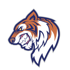 Tiger head mascot