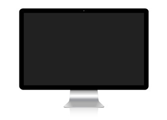 Modern computer on white background