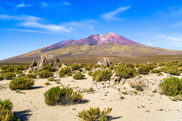 Mountain and desert