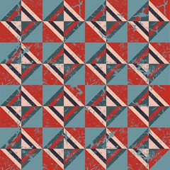 Obraz premium Colored triangles. Seamless pattern. Grunge