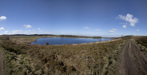 Redmires Reservoir in Sheffield, England