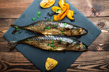 Roasted sea fish