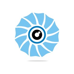 Abstract Logo Eye Circle Eyeball Symbol Vector