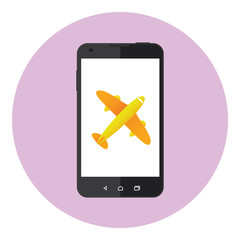 Mobile Airplane Logo