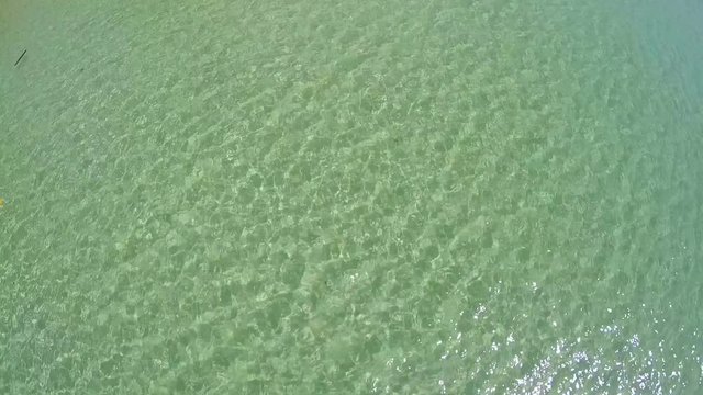Aerial Top Shot Of Lake Surface