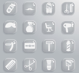 Barbershop simply icons
