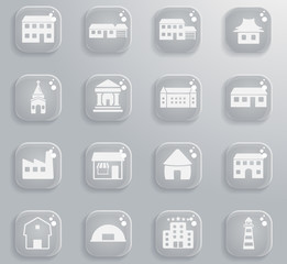Buildings icons set
