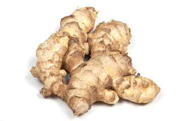 Studio shot above view of ginger root 1