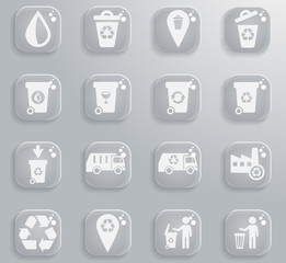 garbage icon set