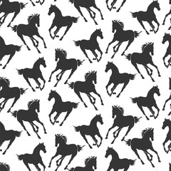 Horses seamless pattern 1