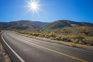 Long Black Desert Road