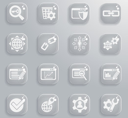 seo and development icon set