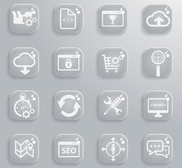 SEO and development simply icons