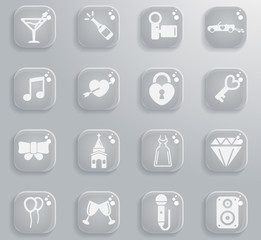 Wedding simply icons