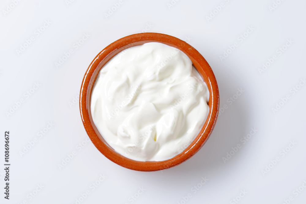 Poster white yogurt