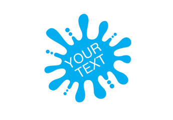 Water splash logo collection for company and business.