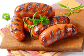 grilled sausages